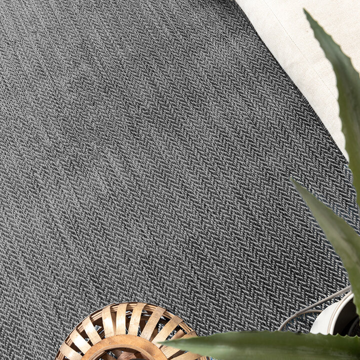 Buitenkleed - Malta Arrow Zwart | Budgettopper!