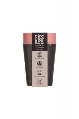 Pink And Black Travel Cup 8Oz