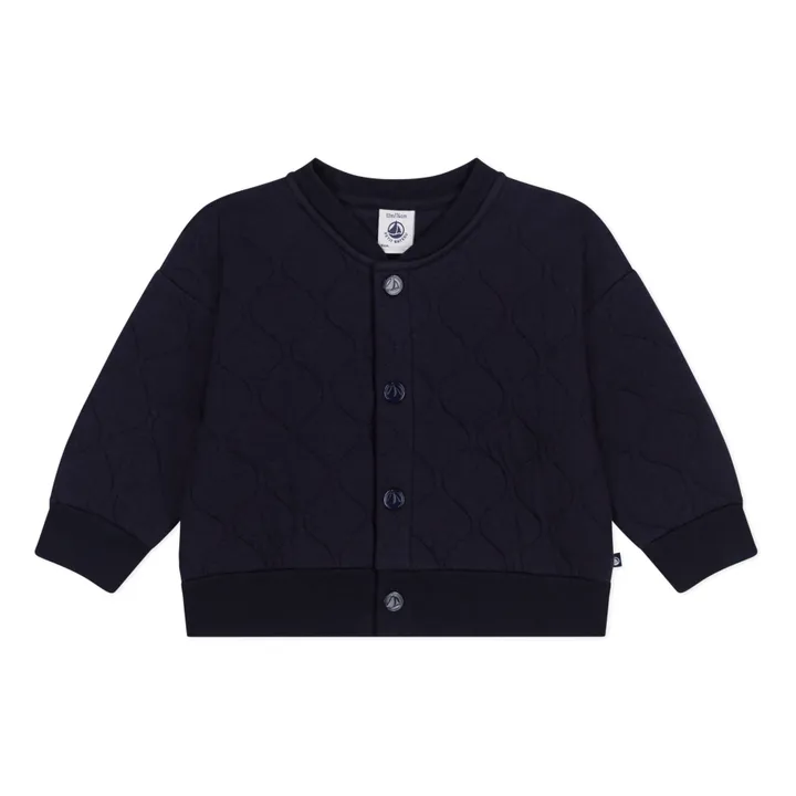Petit Bateau Veste Meteorite Tubique Matelassée | Bleu marine