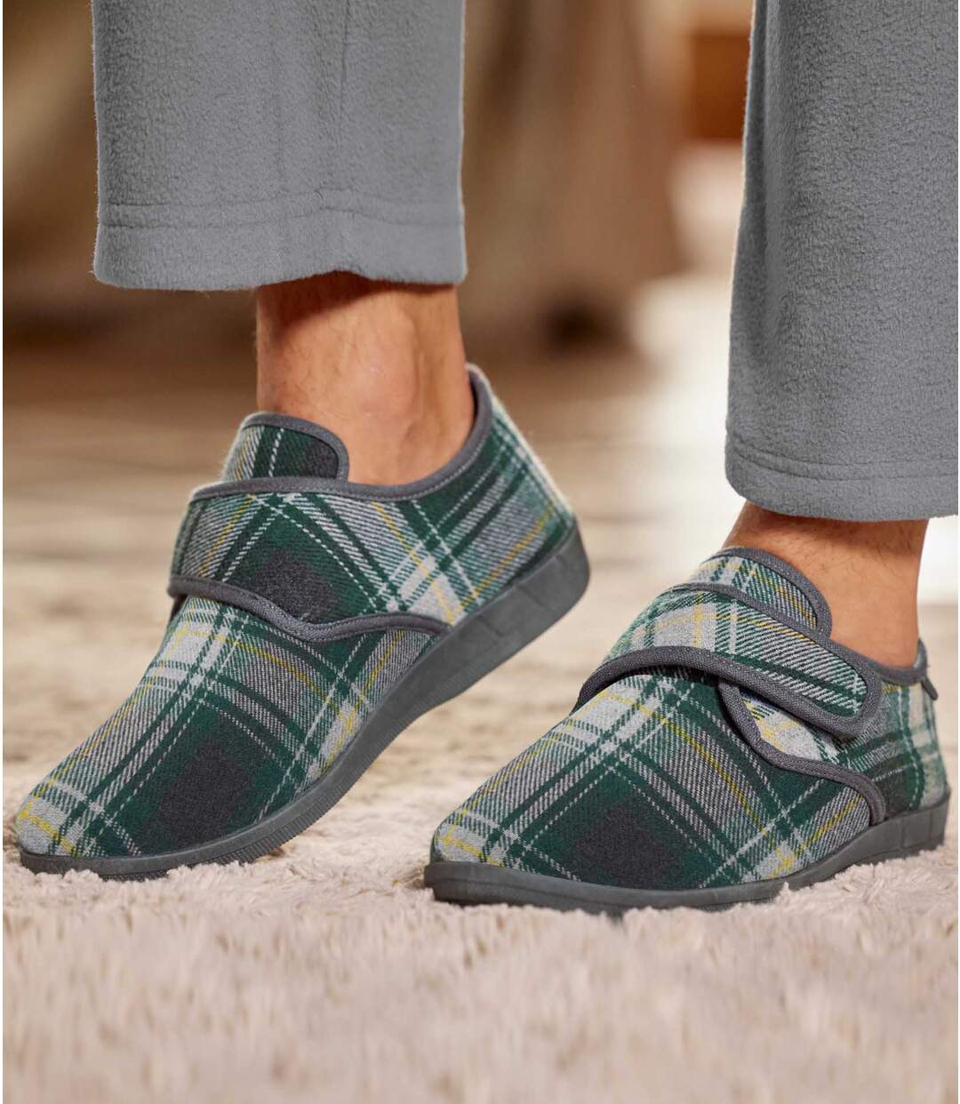 Chaussons Scratchés Doublés Sherpa