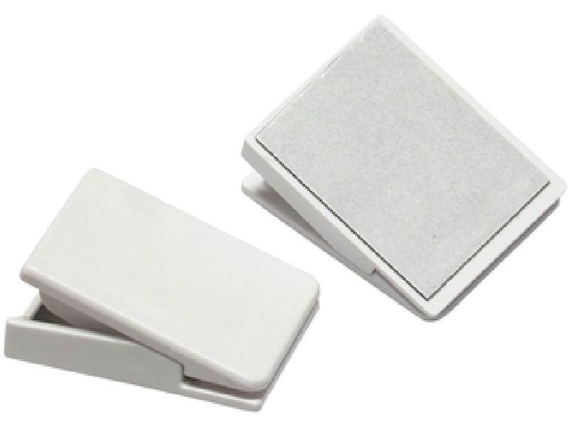 Gardinia Klebeklammer Outdoor, Weiss,4 Stück Selbstklebende Kunststoff-Klebeklammer für Outdoor-Screen-Hitzeschutz
