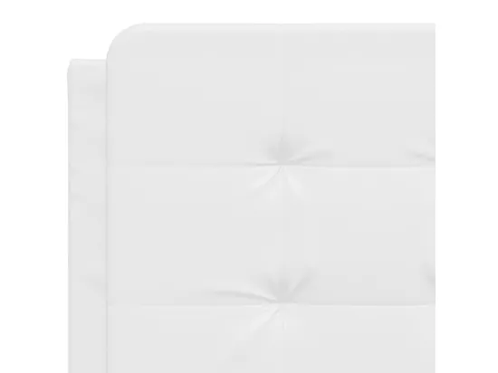 Coussin de tête de lit blanc 140 cm similicuir