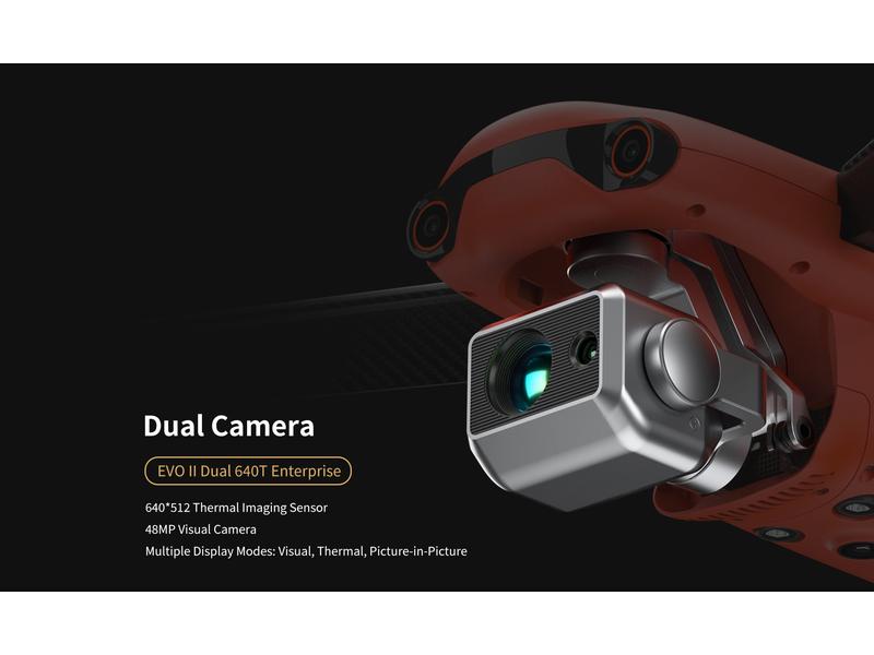 Autel Robotics EVO II Dual 640T Enterprise, Rugged Bundle R Professionelle Drohne mit Wärmebildkamera