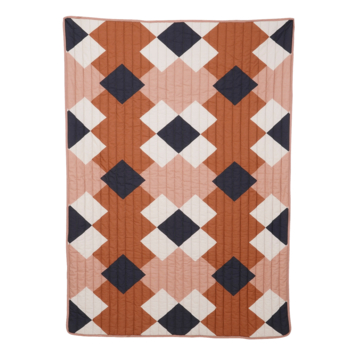 Plaid bruin folklore - l180xb130cm