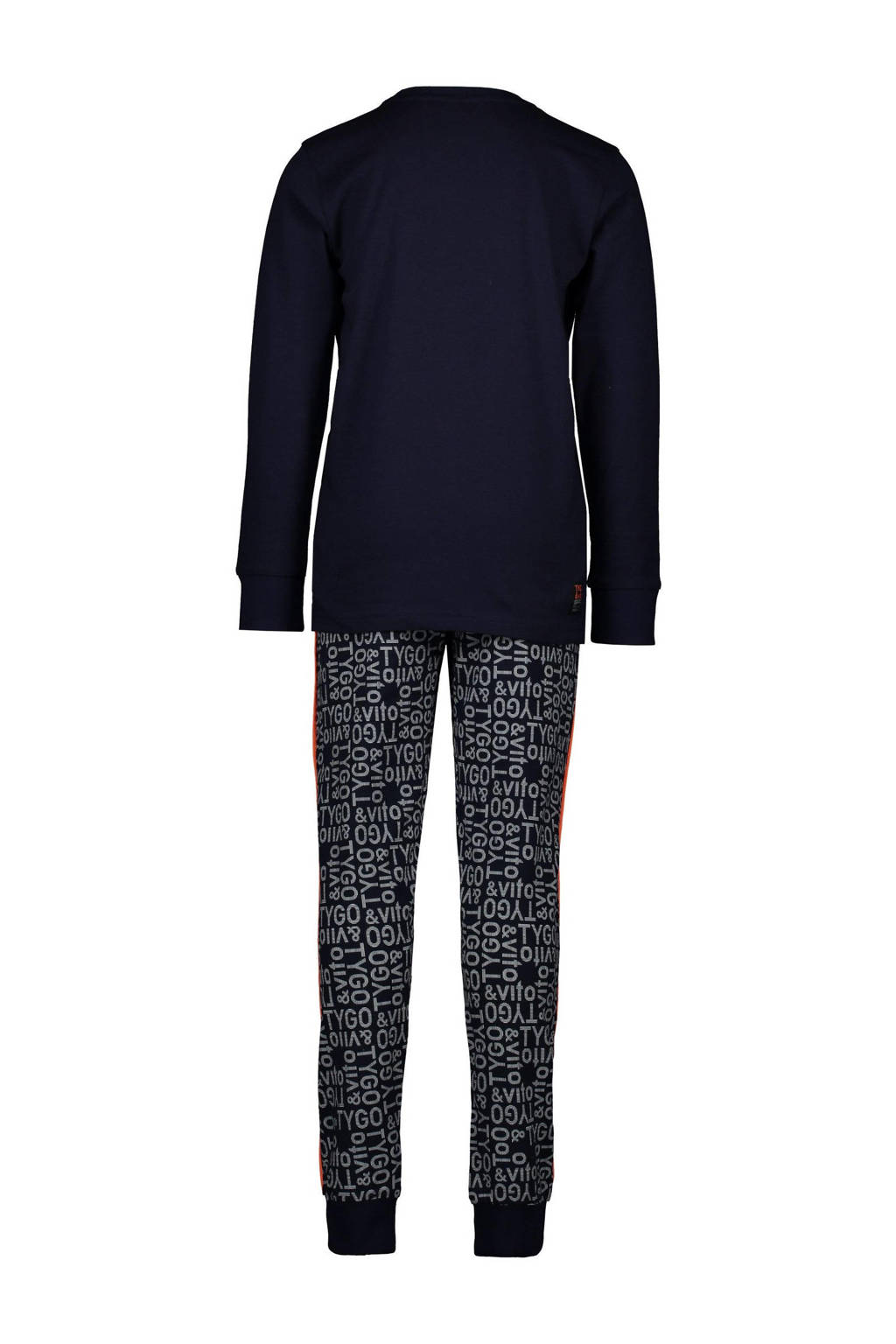 TYGO & vito pyjama met logo donkerblauw