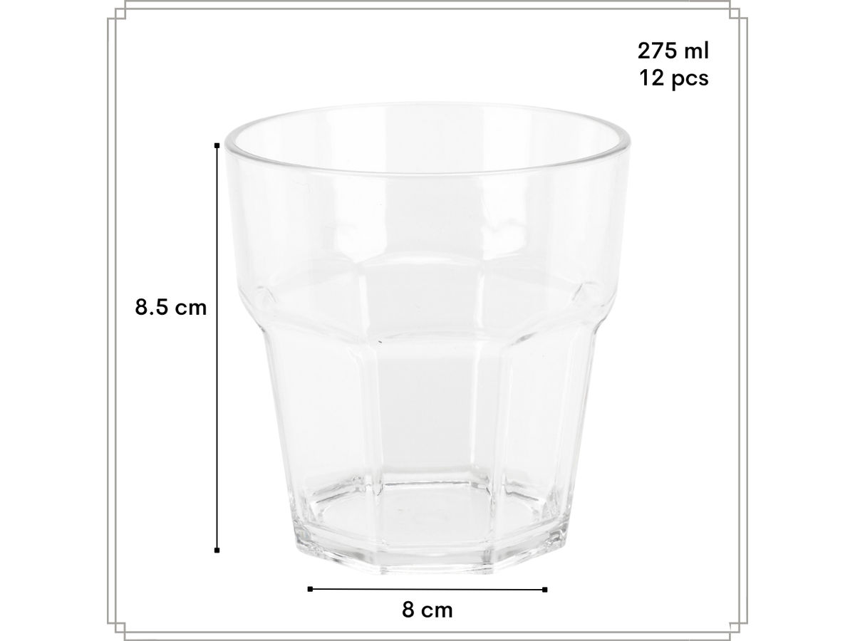 OTIX Oceani kunststof drinkglazen - set van 12