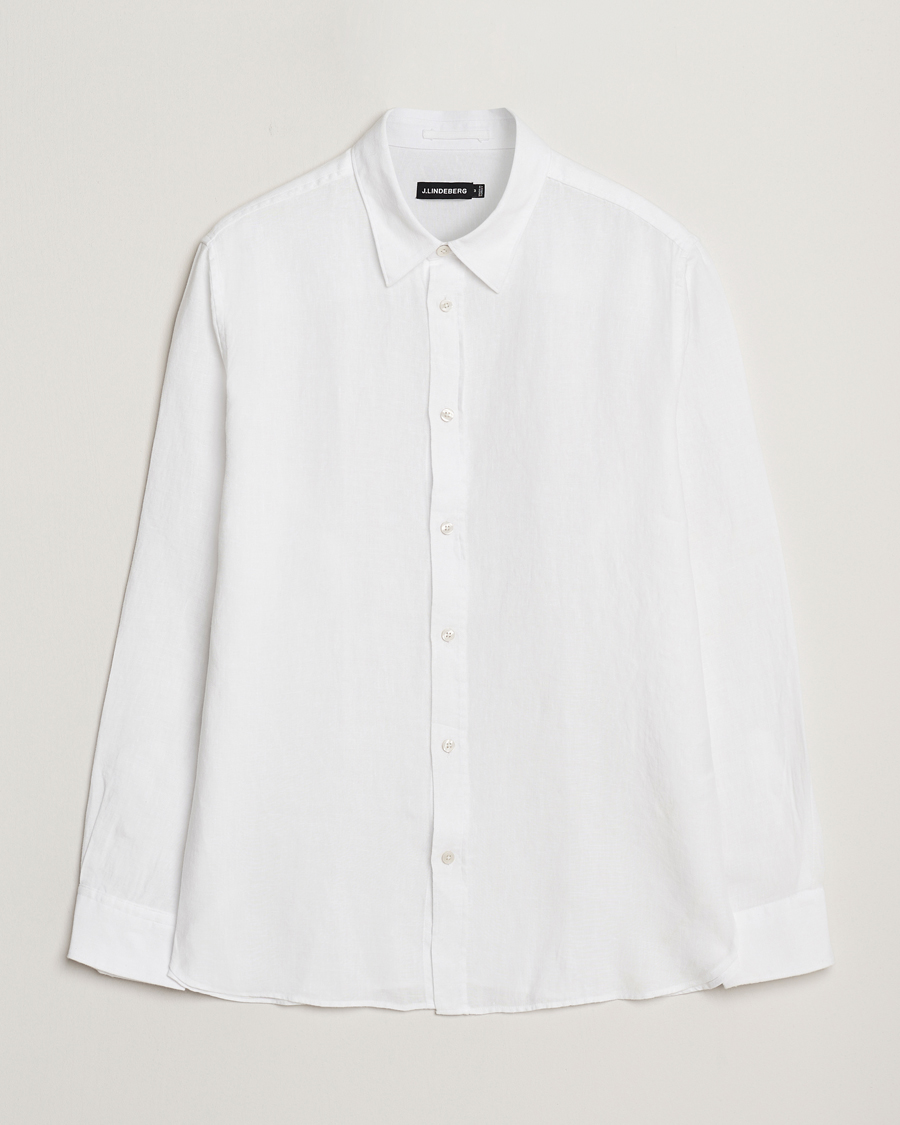 J.Lindeberg Linen Melange Shirt White