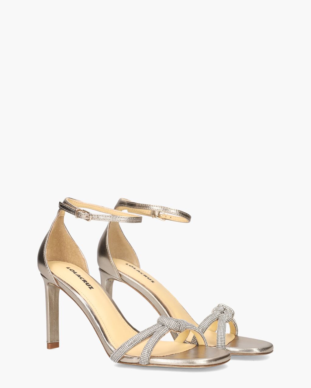 Lola Cruz Mamola Goud Damessandalen