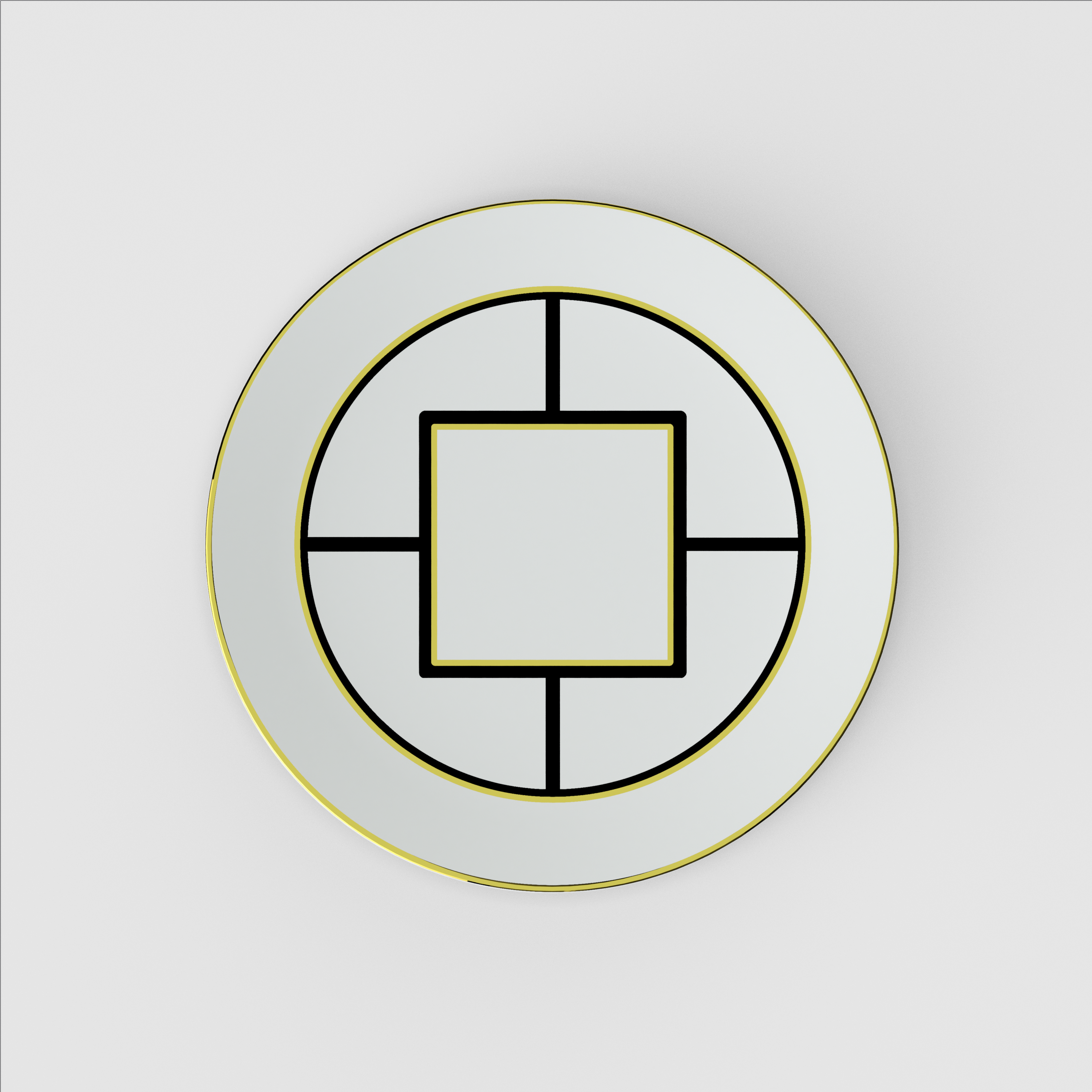 MetroChic Appetizer and dessert plate Multi-colored, 8.7'', Premium Bone Porcelain