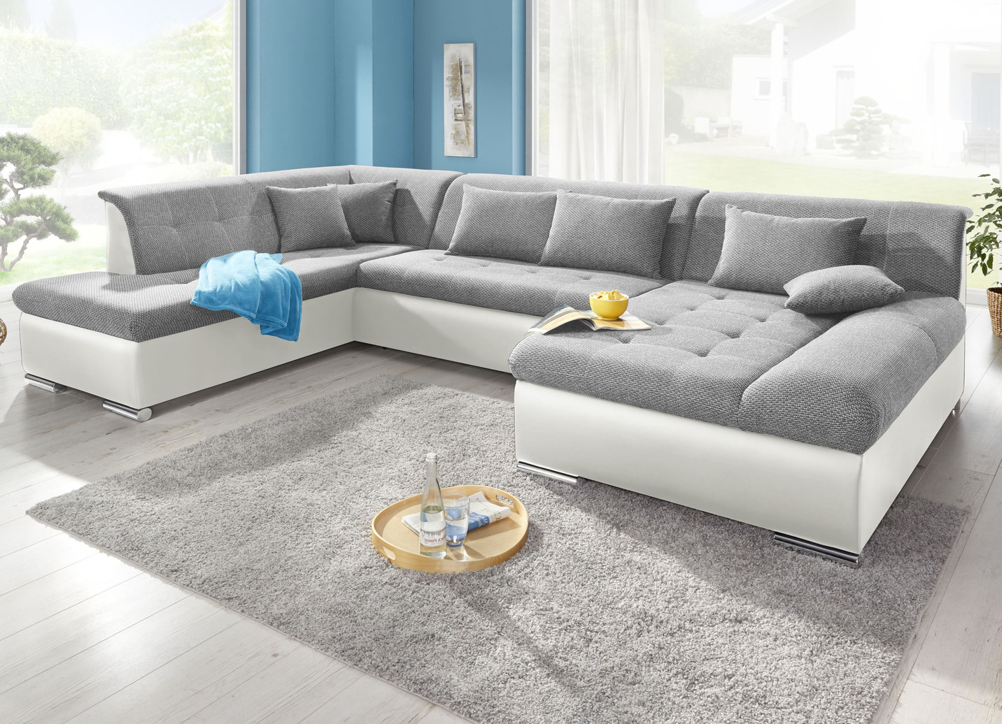 Wohnlandschaft mit Bettfunktion