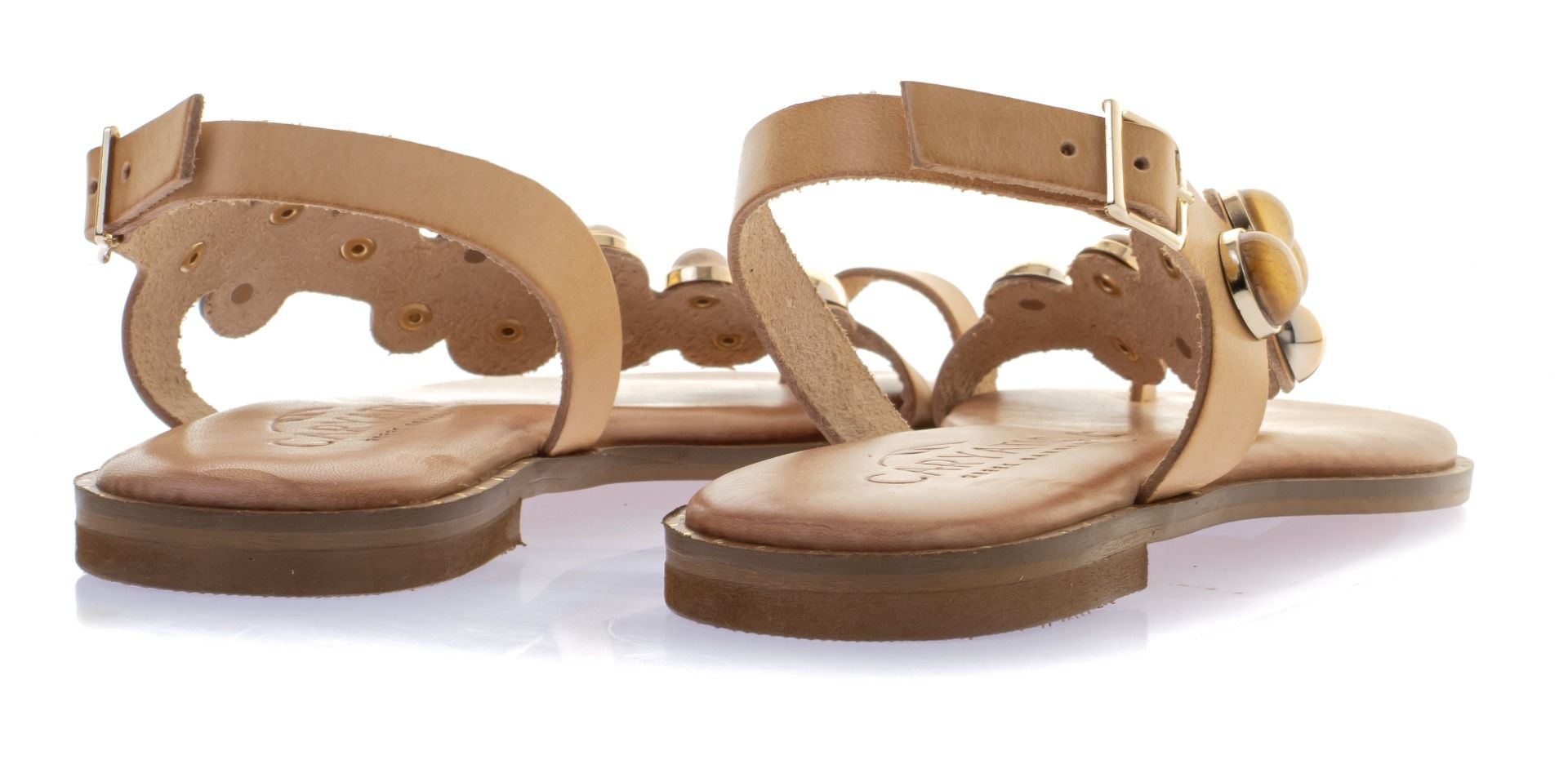 Caryatis Leather Sandals