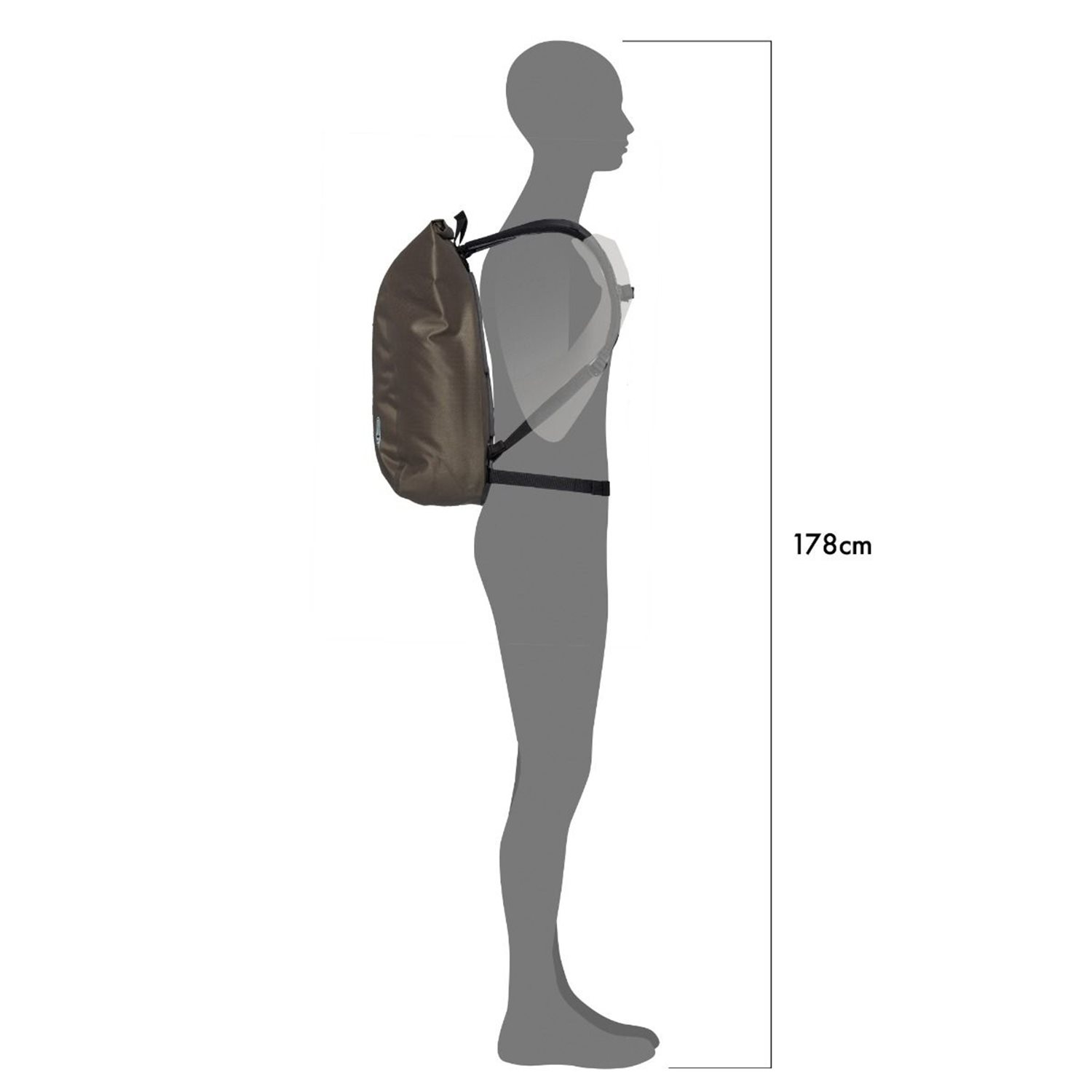 Ortlieb Velocity PS 23L dark sand