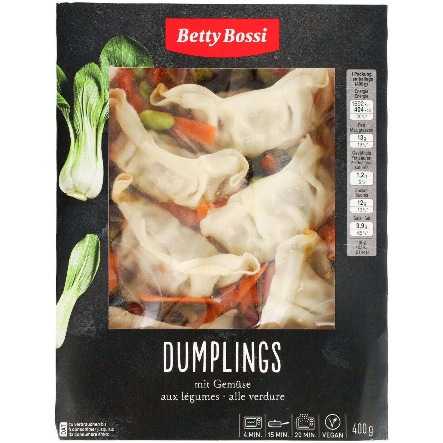 Betty Bossi Dumplings mit Gemüse