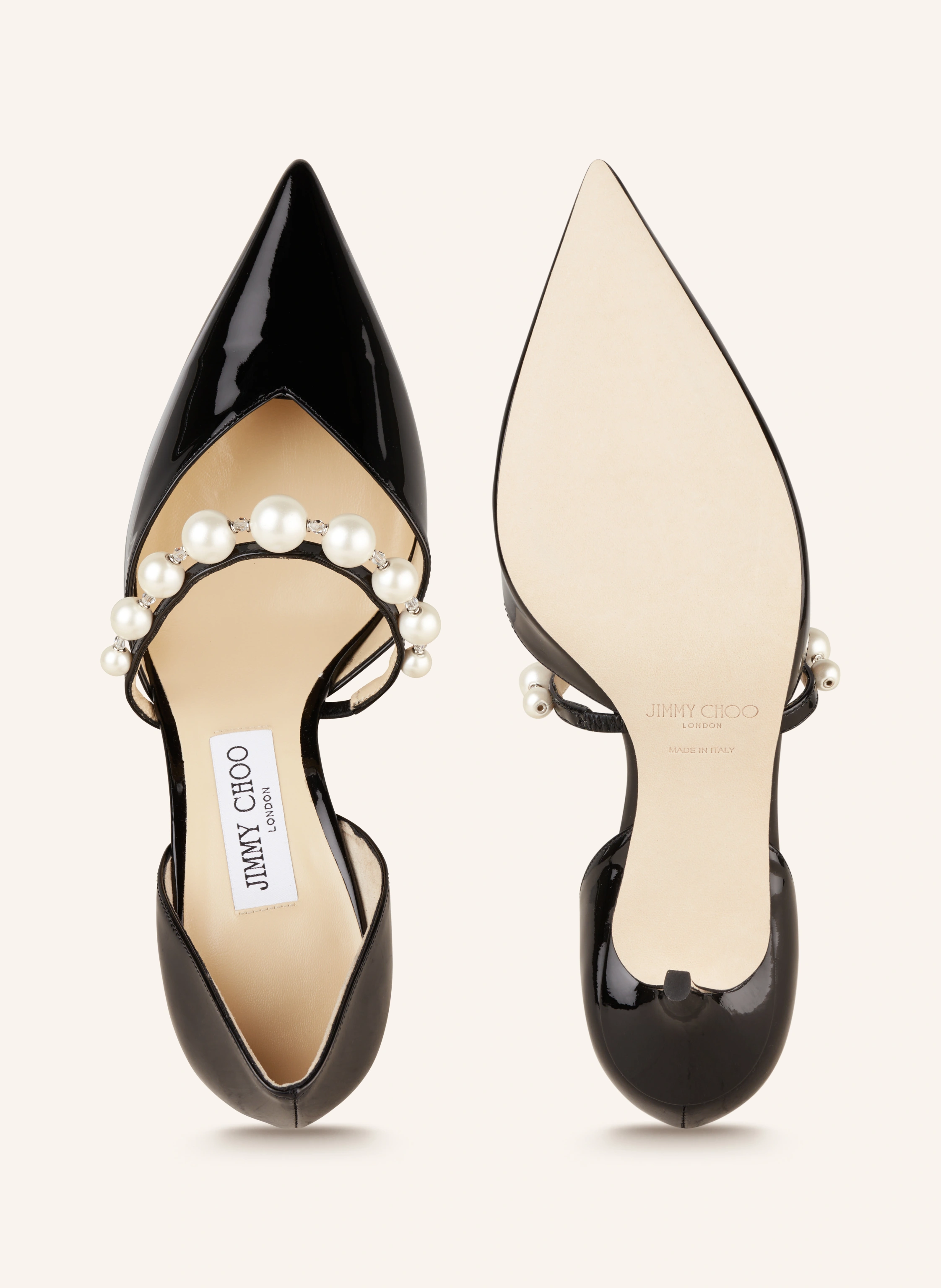 JIMMY CHOO Pumps AURELIE 65 mit Schmuckperlen