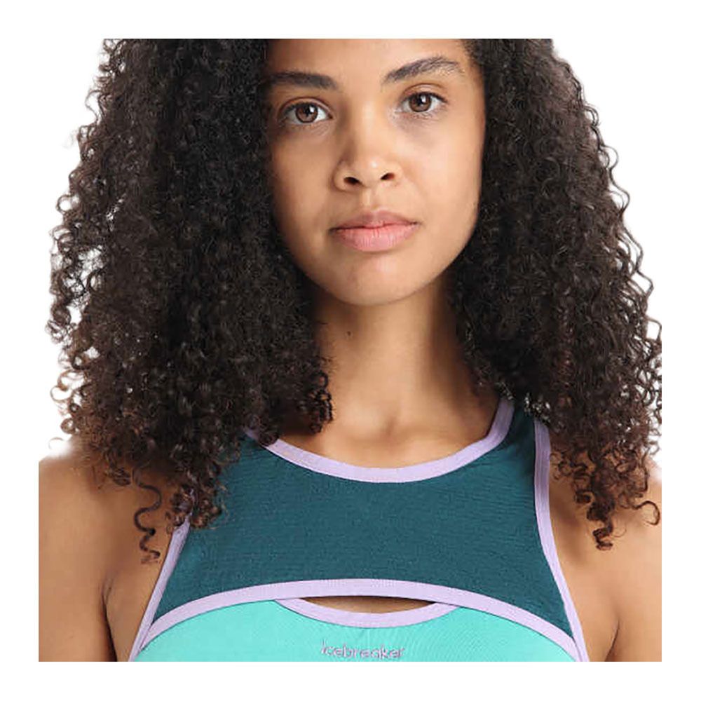 Icebreaker ZONEKNIT SPORT - Brassière Femme frsh/grnglry/cb