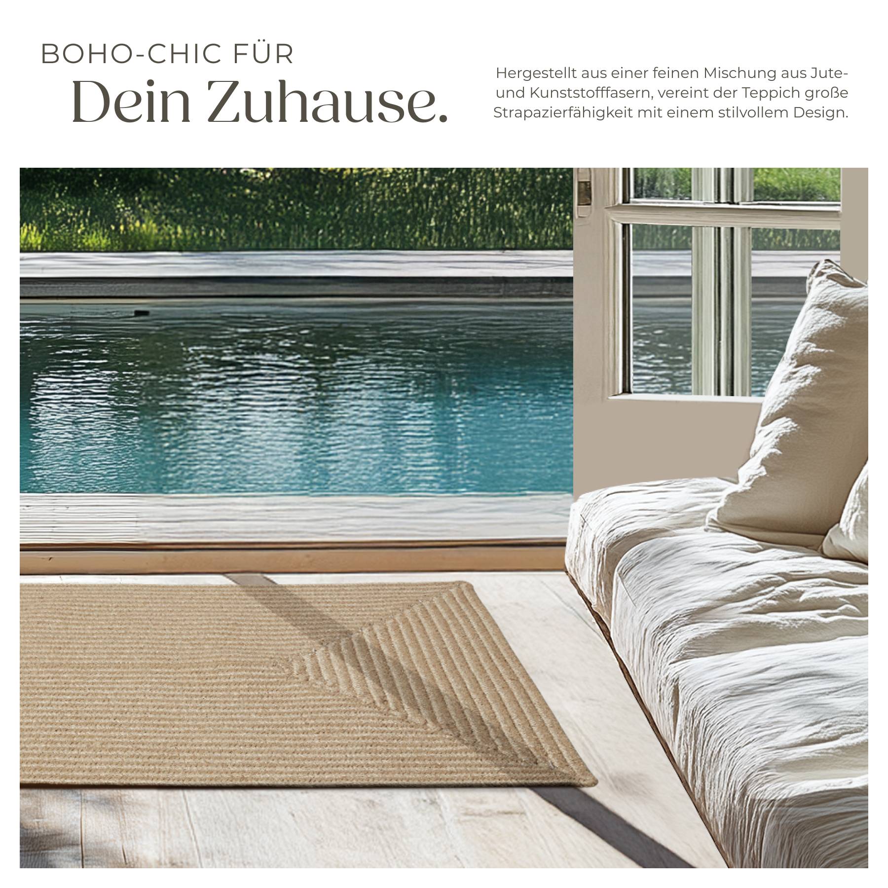 Geflochtener Teppich Vibe