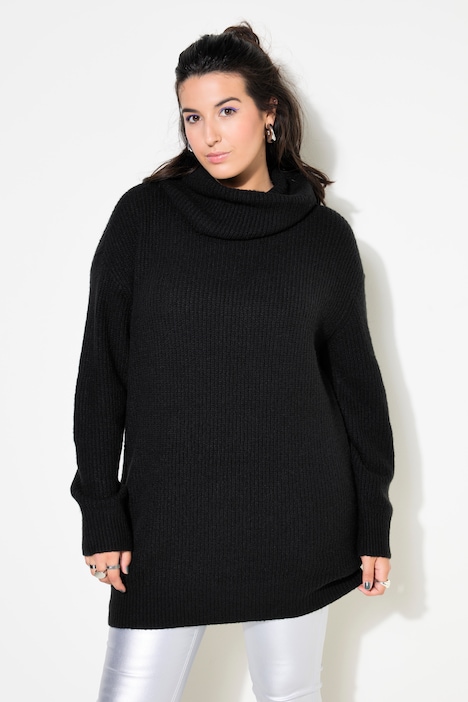 Pullover, oversized, Rollkragen