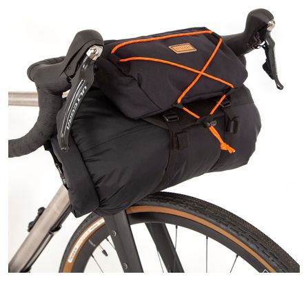 Sacoche de Guidon Restrap Bar Bag Holster avec Sac Étanche / 14   3 L / Noir Orange