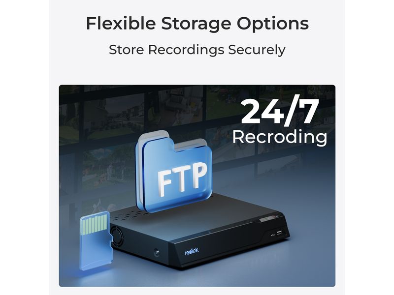 Reolink Netzwerkkamera P340 8K Smarte 12MP PoE-Kamera mit 24/7 farbiger Sicht