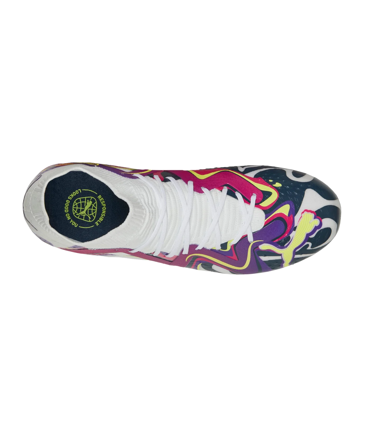 PUMA FUTURE Match FG/AG NJR Creativity Jr Kids Weiss Lila F01