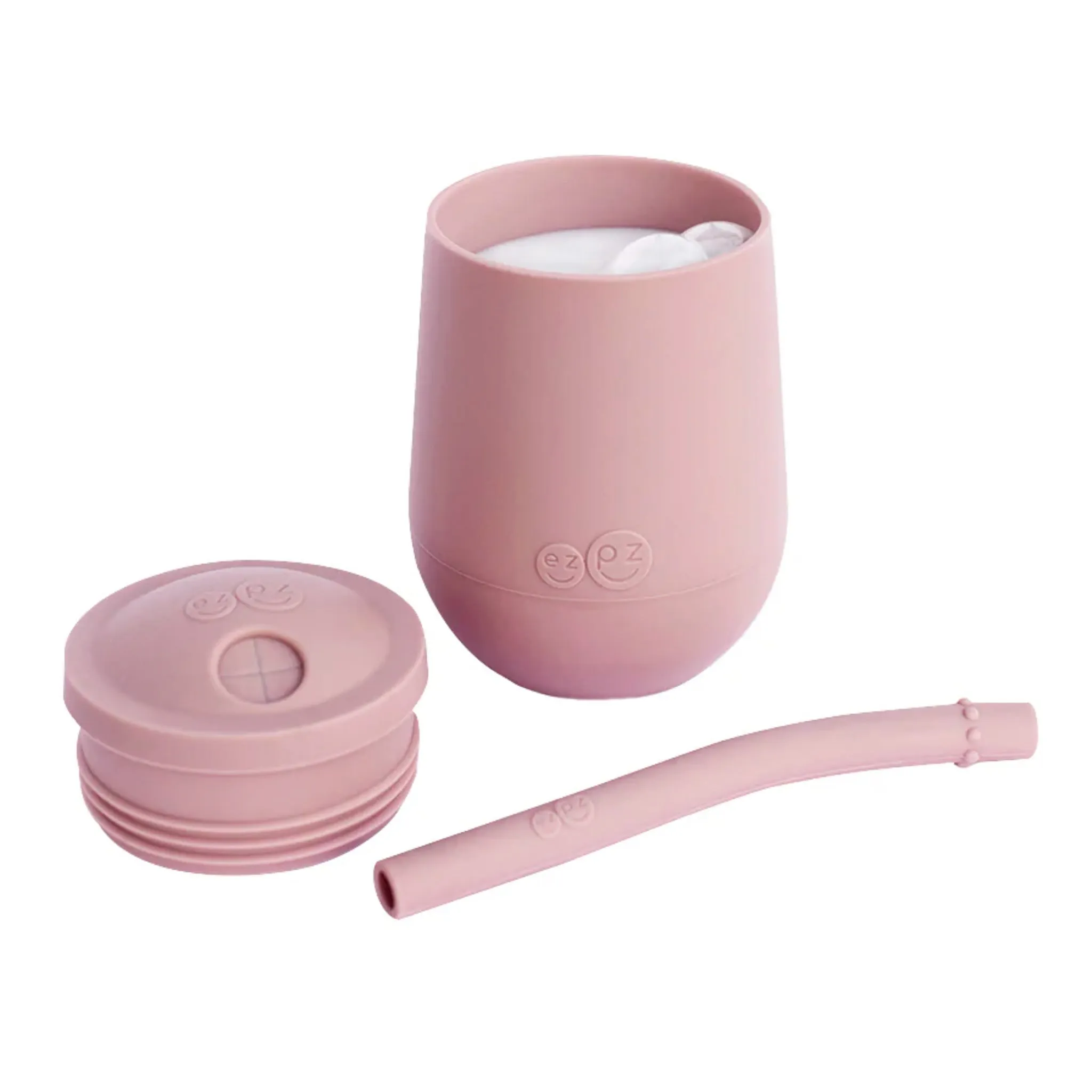 EZ PZ Fun Gobelet Mini Cup et Paille - Blush