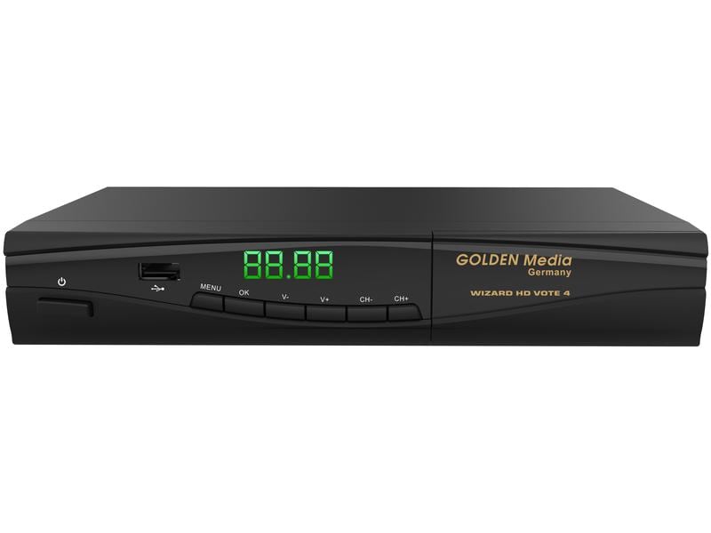 Golden Media TV-Receiver Wizard HD Vote 4 Full HD Combo Receiver DVB-S2   T2/C (H.265) mit Common Interface & Conax Kartenleser