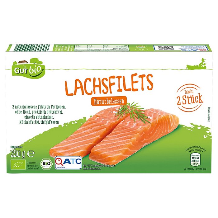 GUT BIO Bio-Lachsfilets 250 g