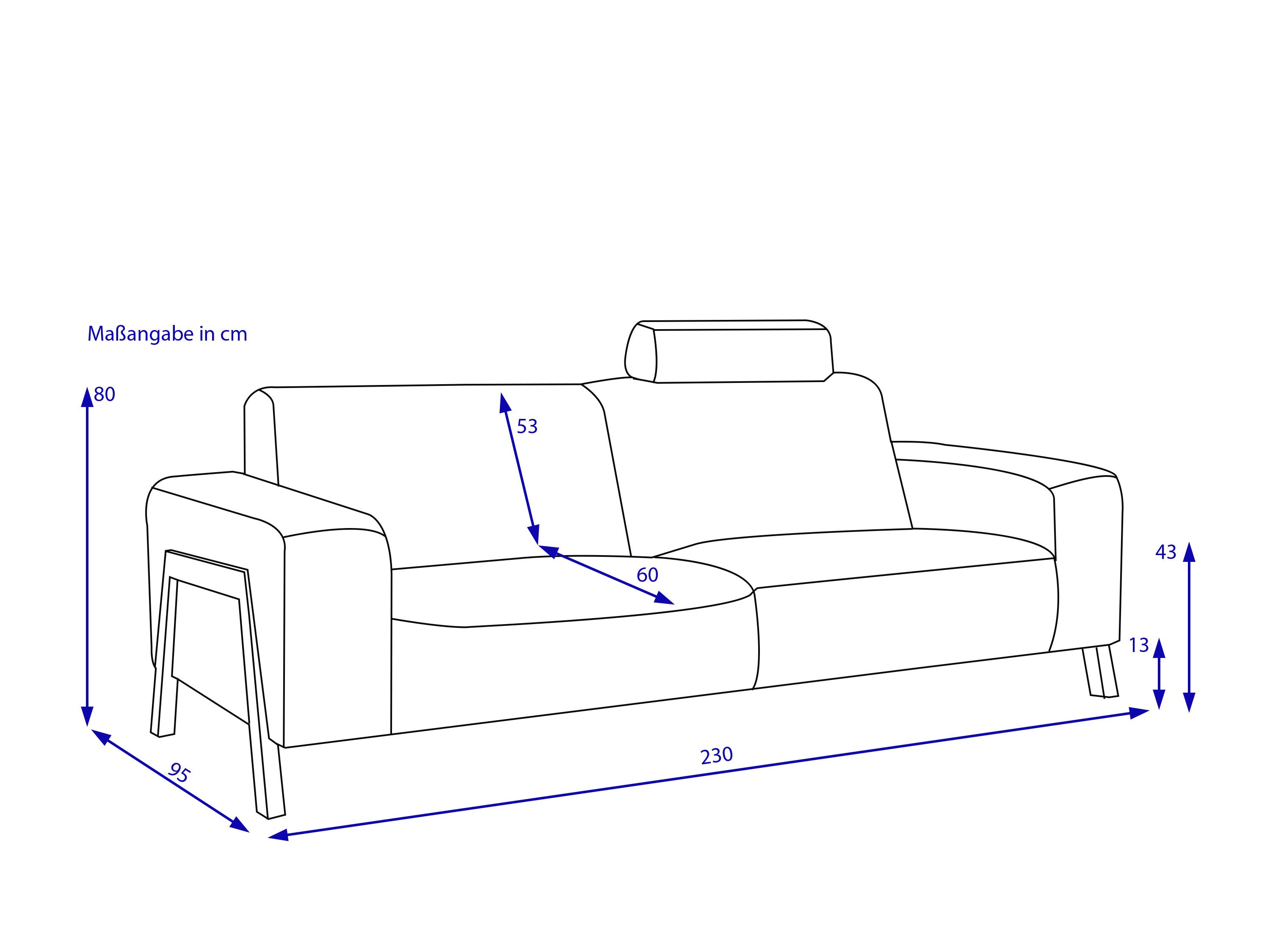 Sofa 3 Sitzer DOUGLAS