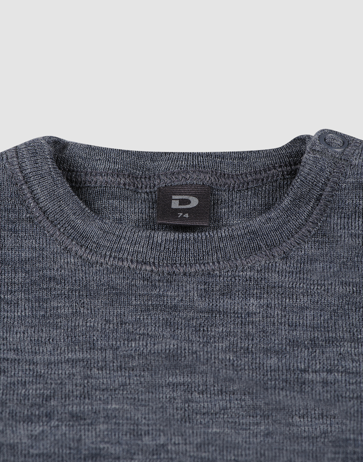 Shirt van merinowol voor baby's in Marineblauw
