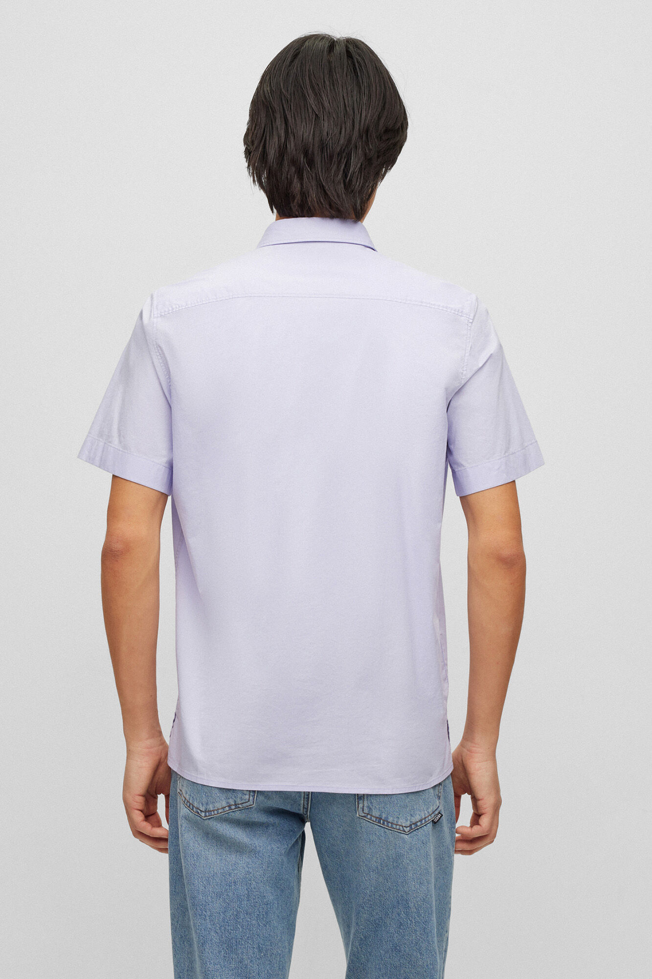 Camisa de manga curta - roxa