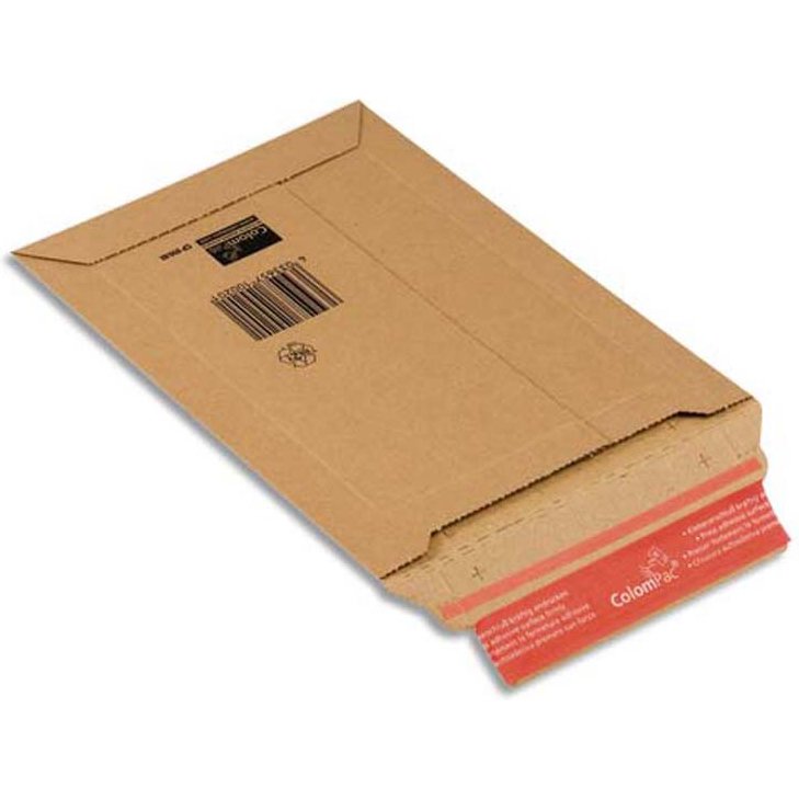 Pochette d expedition rigide colompac carton brun format b4 dim 29 x 40 cm hauteur 5 cm