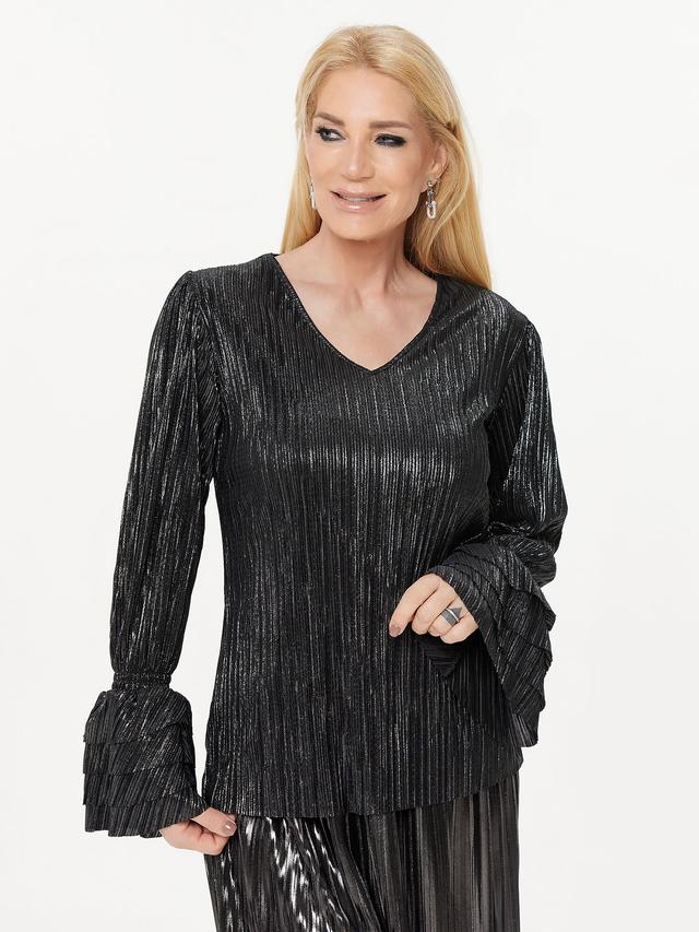 Bluse mit Plissee
