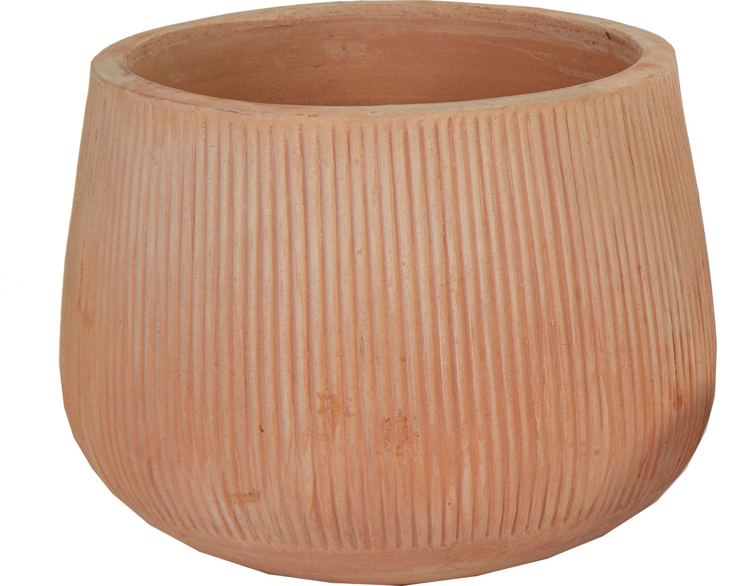 Bloempot Whitewash terracotta D 30 H 24 cm