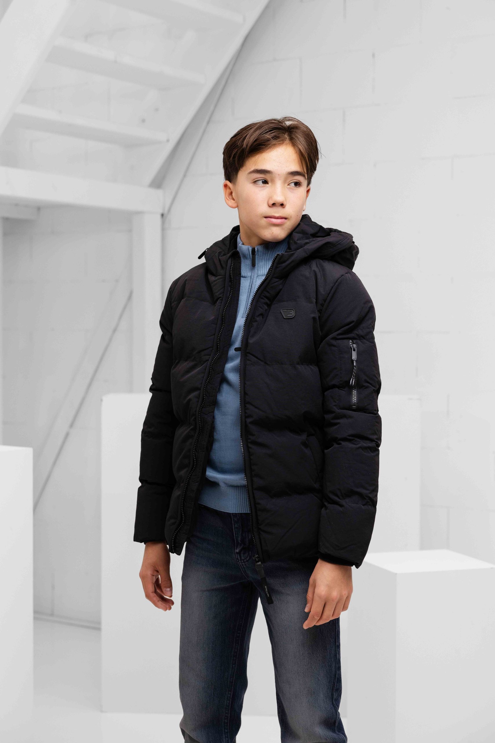Ballin Amsterdam Puffer Winterjas Kids Zwart