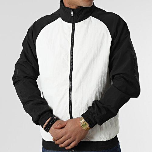 Veste Zippée Bicolore TB2745 Blanc Noir