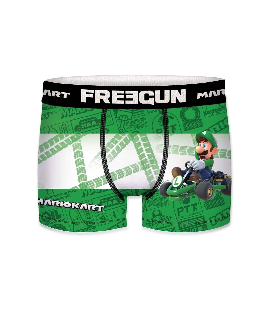 Boxer Homme Mario Kart, Calecon Homme Mario, Luigi, Stretch & Ajustement Parfait (Lot de 4)