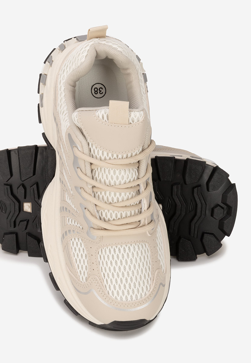 Baskets pour femme beige Maliania