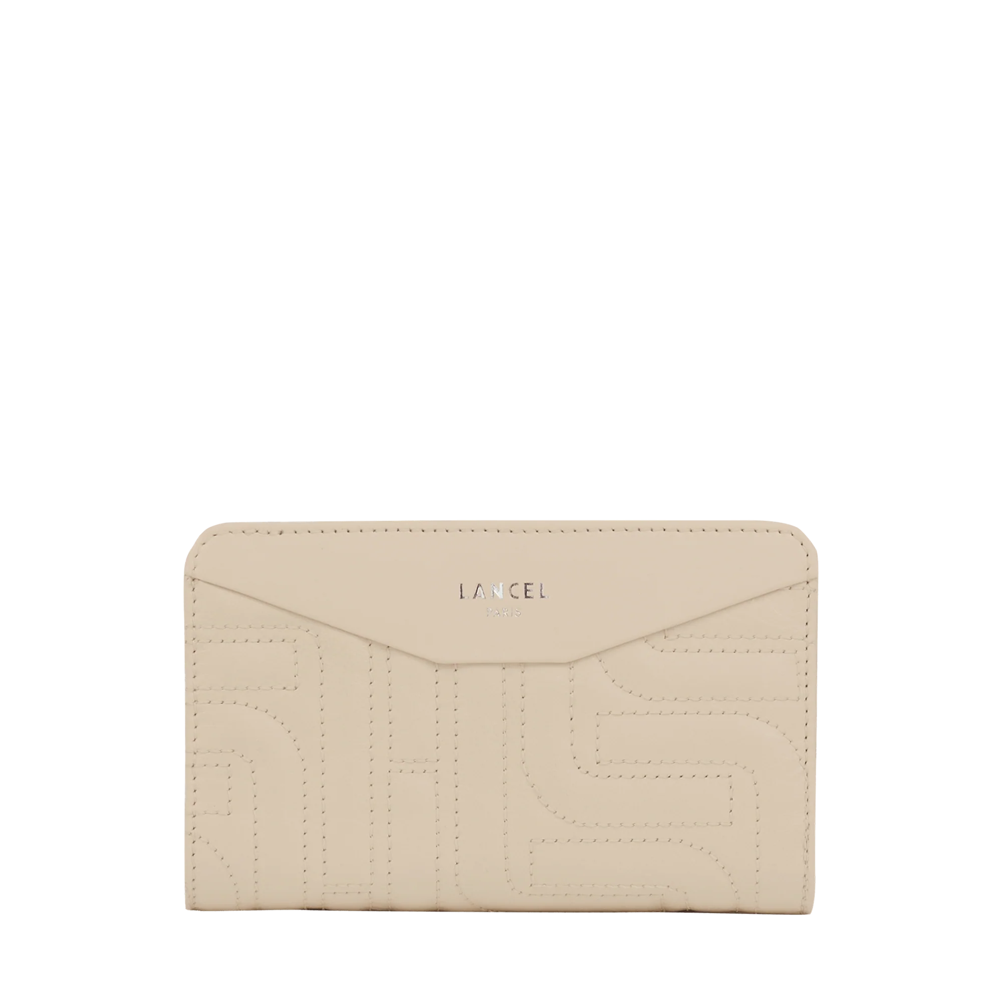 Rectangular zipped compact wallet Midi-Minuit de Lancel-Dune