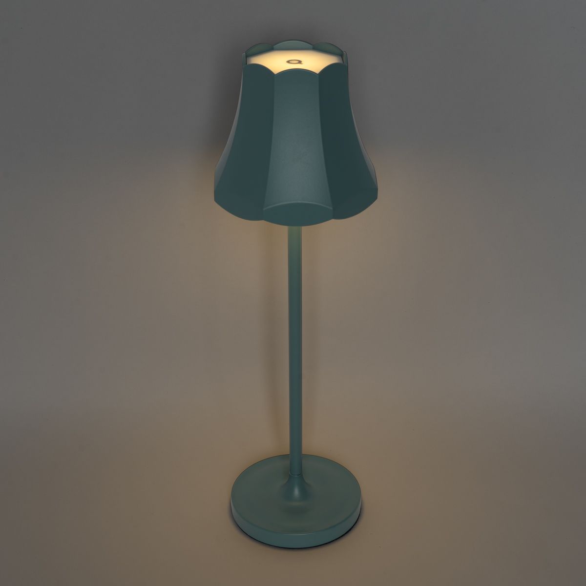 Set van 2 retro tafellampen mineraal blauw oplaadbaar IP44 - Granny