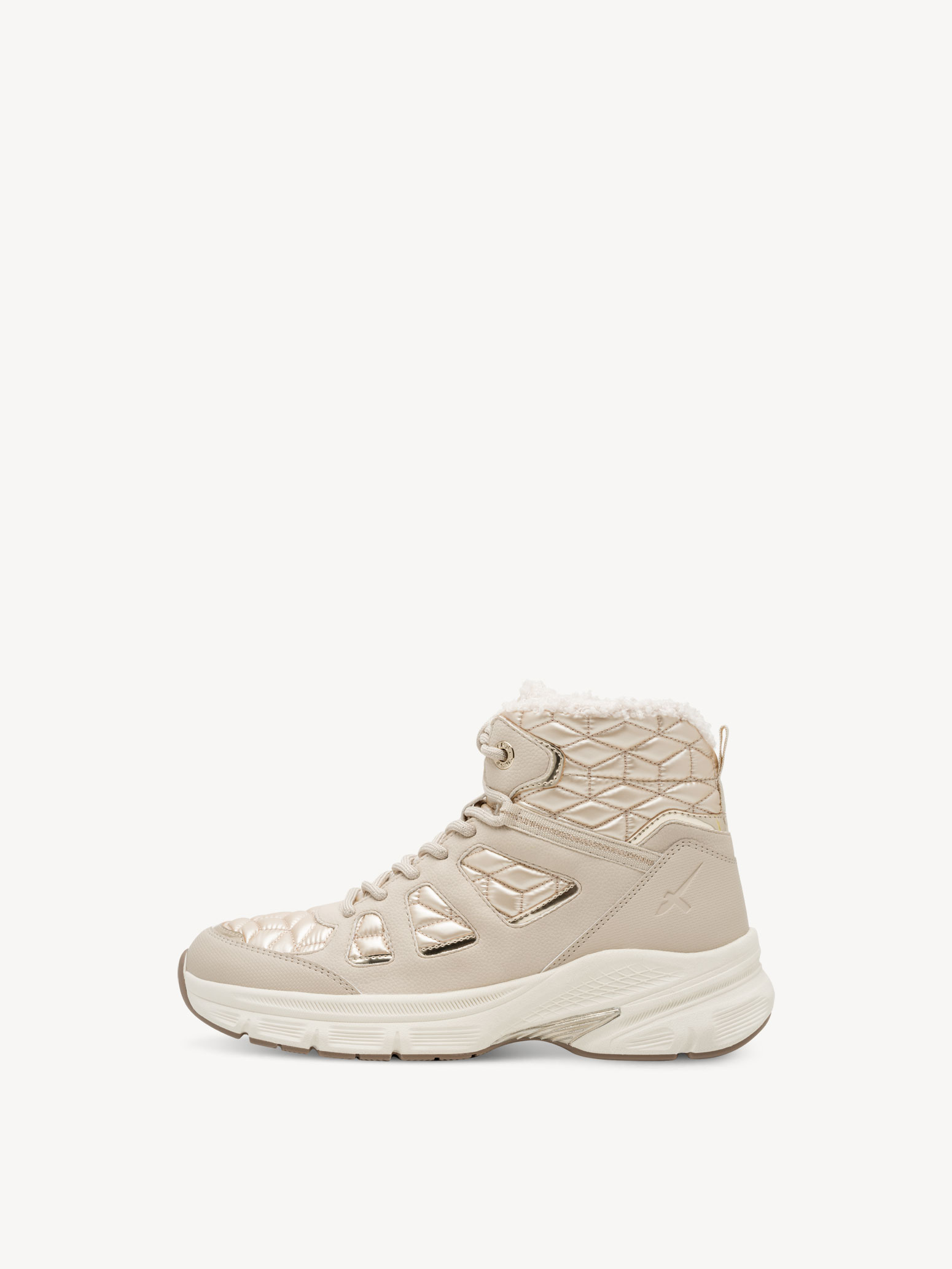 Enkellaarsje - beige warme voering