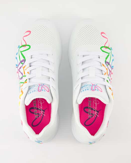 Skechers Uno-Highlight Love Sneaker in Weiß
