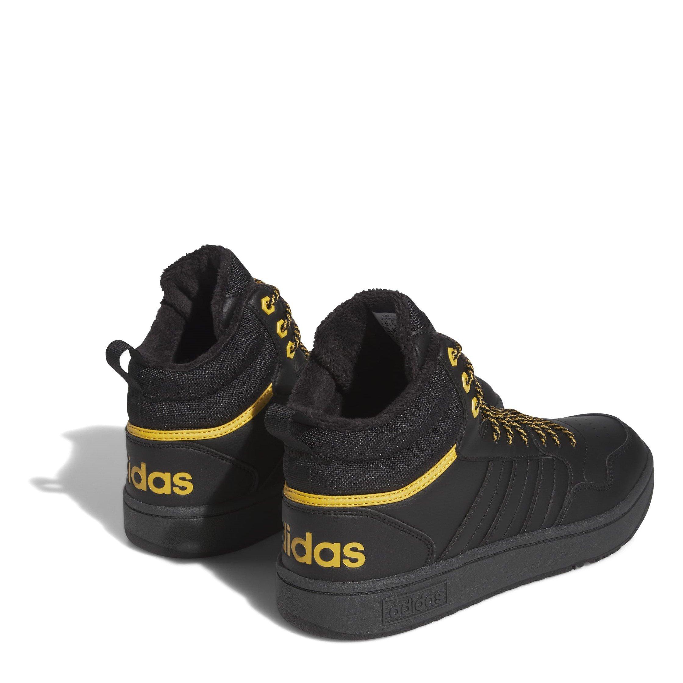 adidas Hoops 3.0 Mid Lifestyle Basketball Classic Fur Lining Winterized Shoes Mens