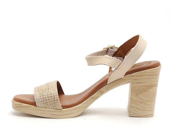Eva frutos nu pieds talons femme 990 beige