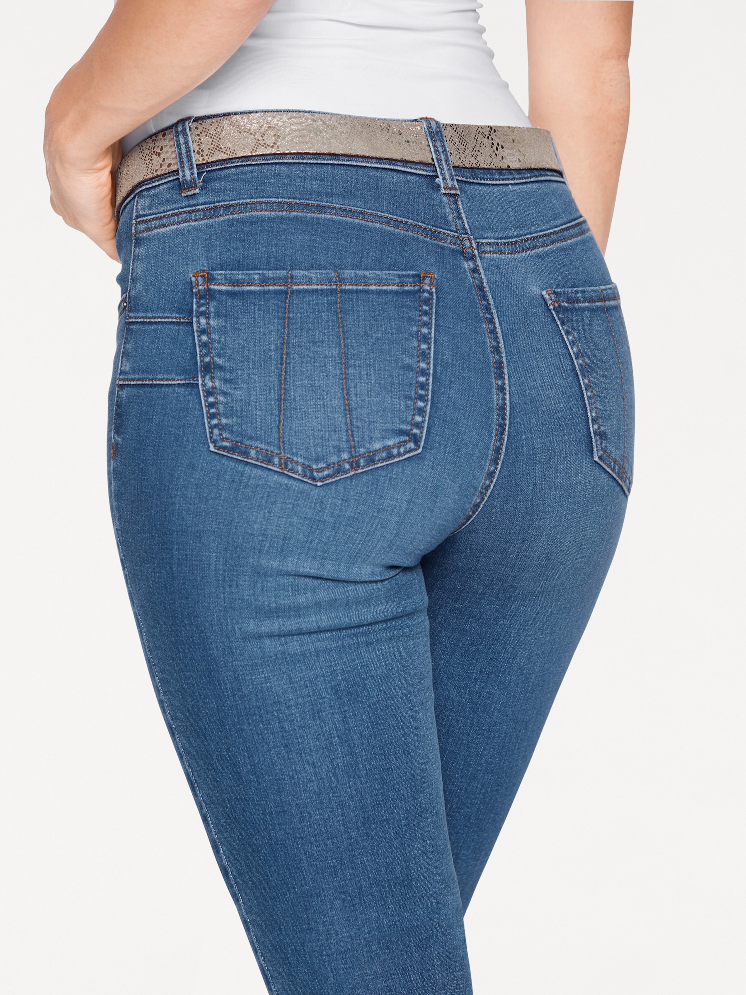 heine Bauchweg-Jeans in bleached