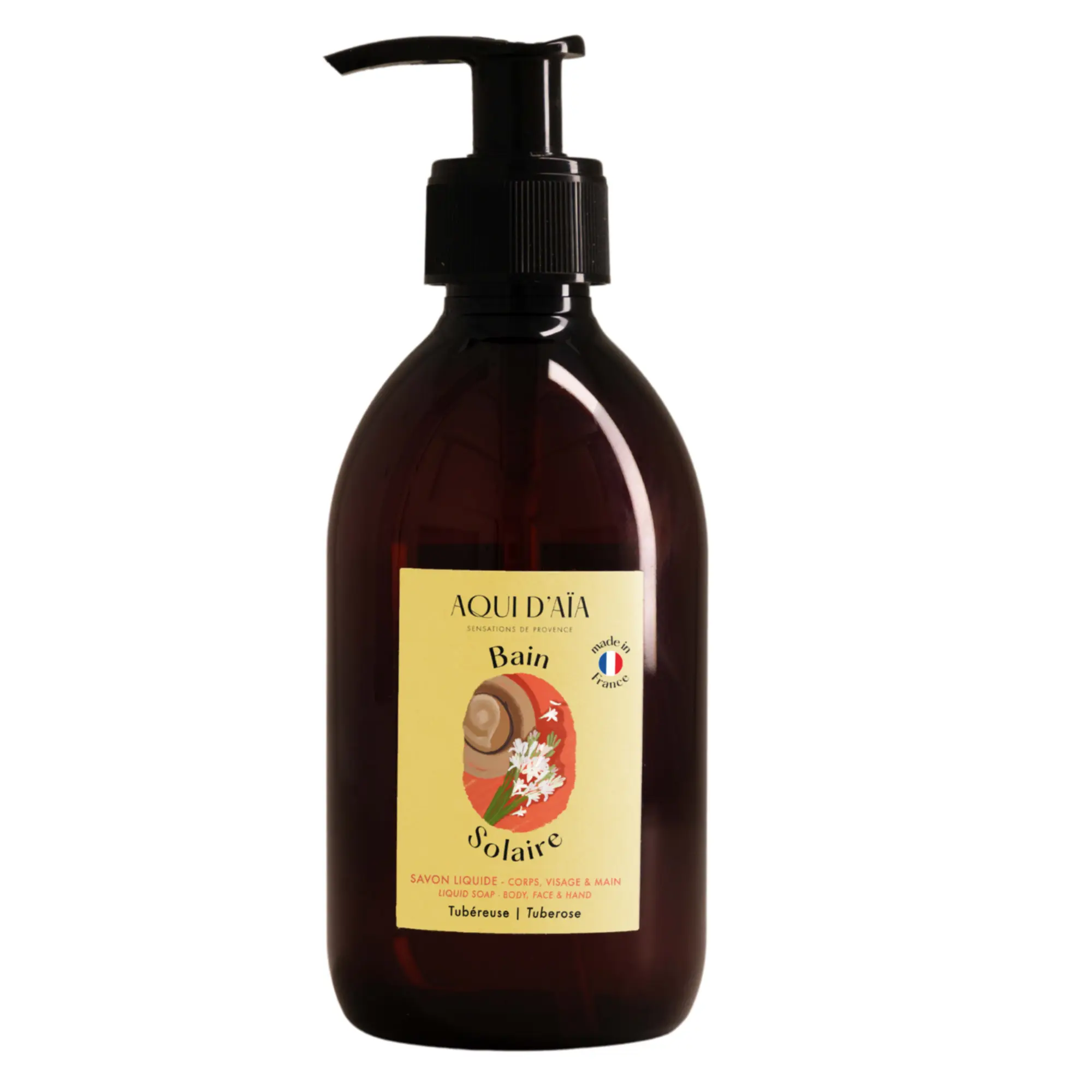 AQUI D'AIA - Bain Solaire Savon Liquide Tubéreuse 300ml - Savon