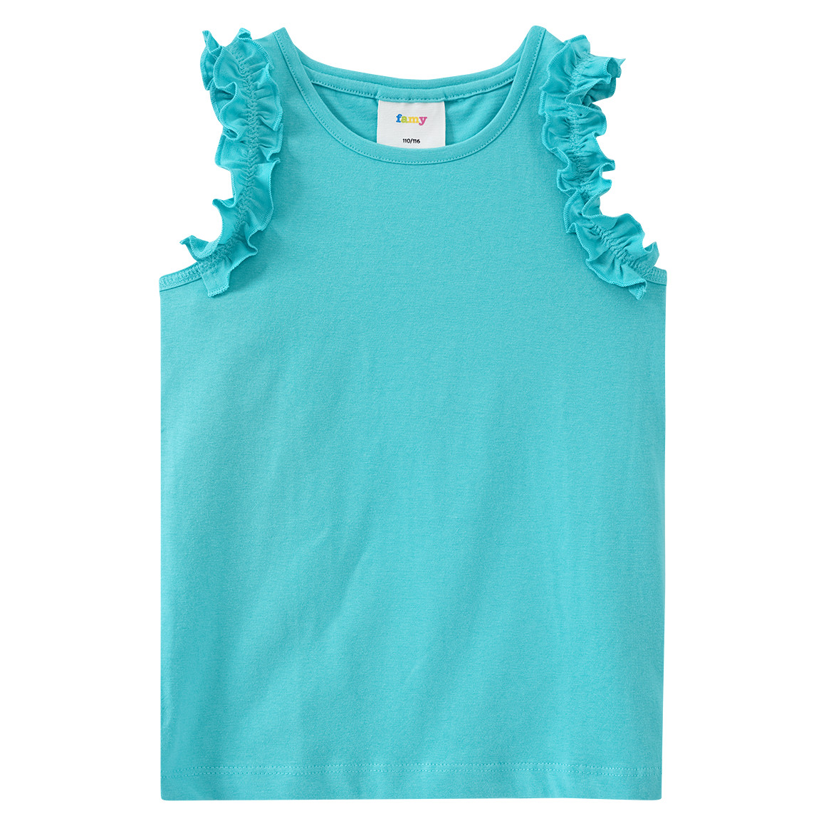 Famy 3 Mädchen Tops im Basic-Look helllila / türkis / helltürkis