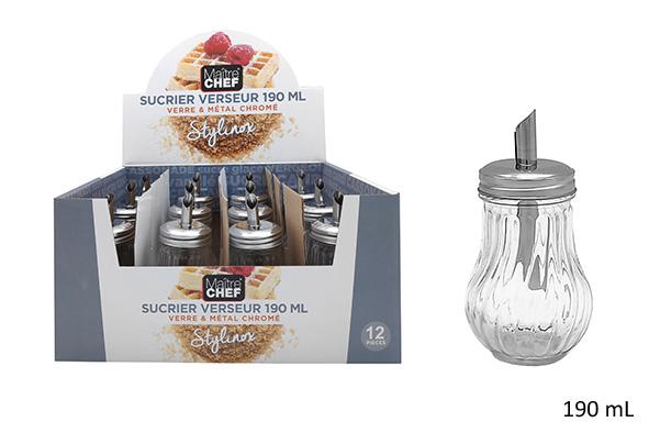 SUCRIER TRANSPARENT VERRE