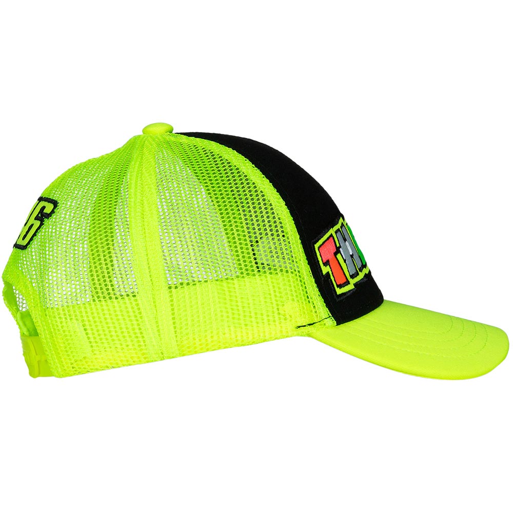 VR46 - Casquette enfant The Doc Jaune fluo / Noir
