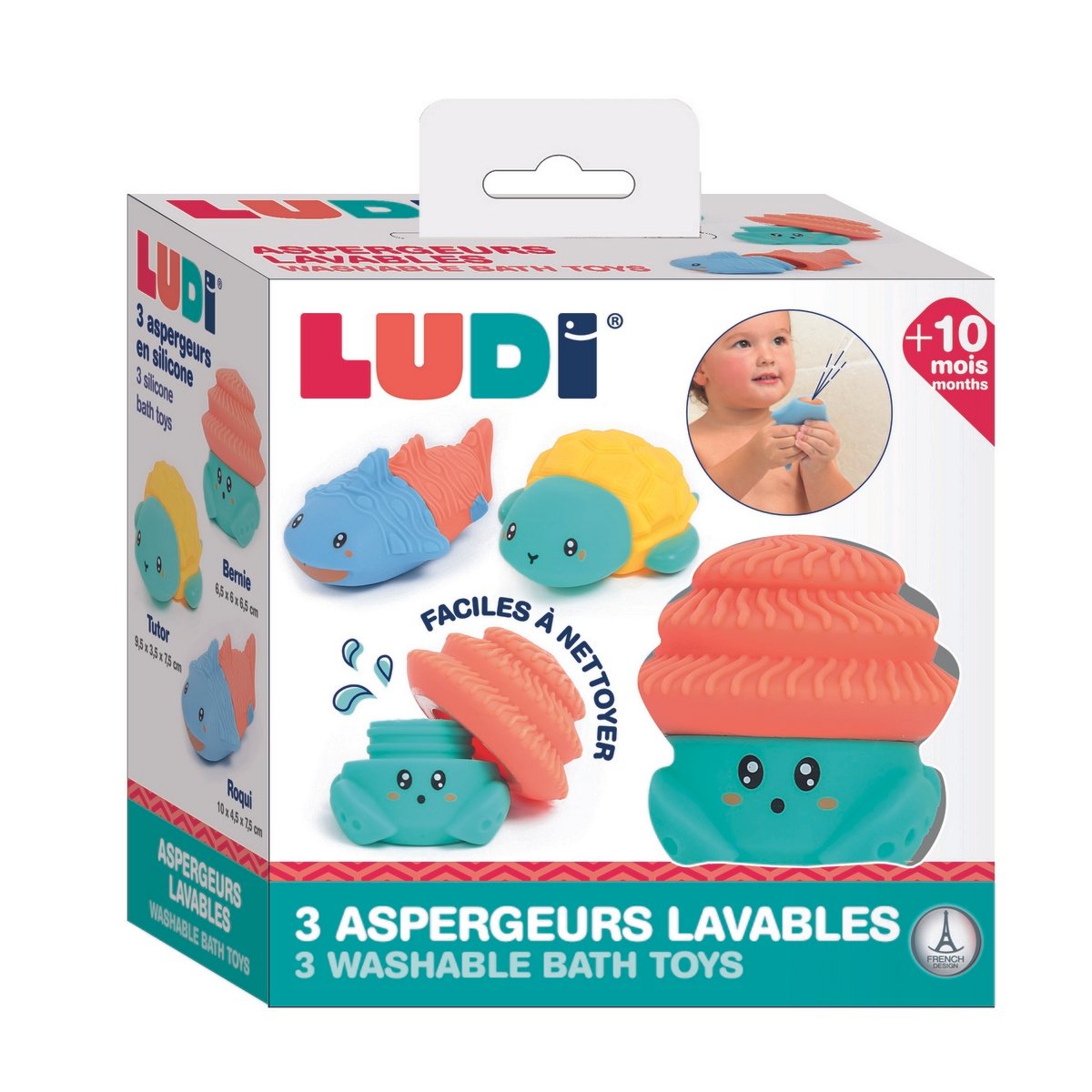 Aquacopains - Coffret de 3 aspergeurs lavables