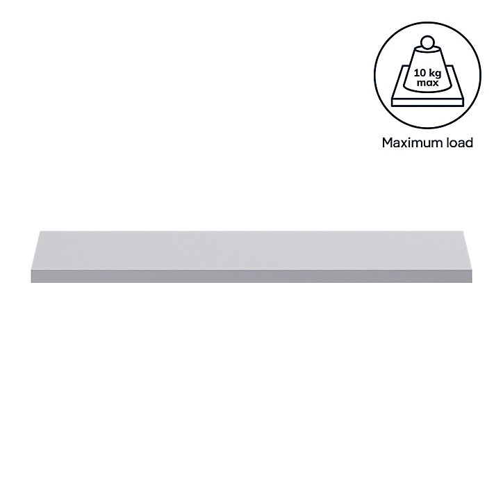 Tablette murale Form Rigga argent 60 cm